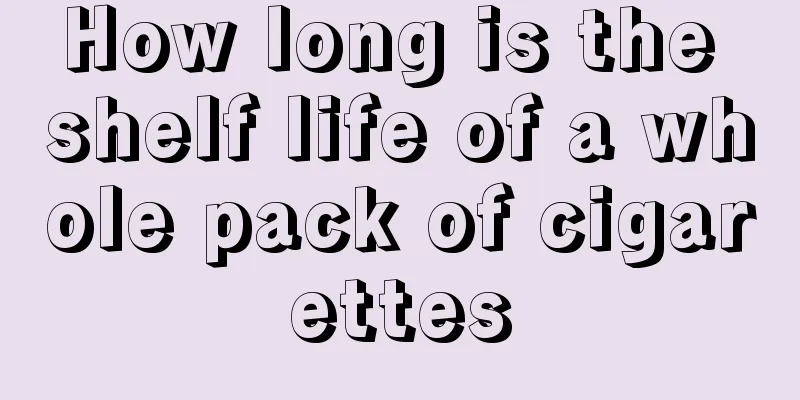 How long is the shelf life of a whole pack of cigarettes