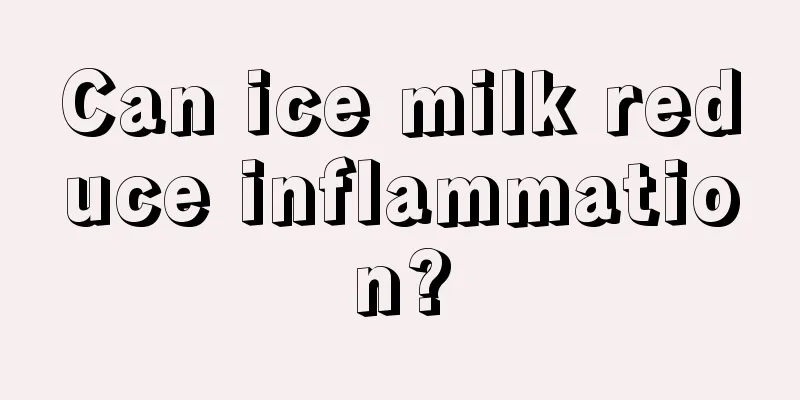 Can ice milk reduce inflammation?