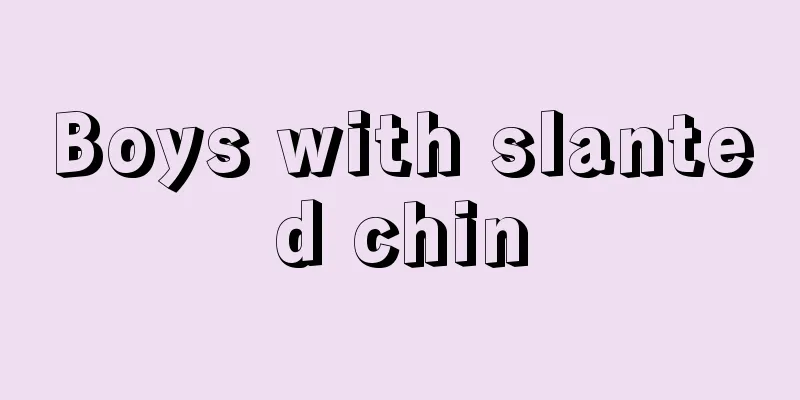 Boys with slanted chin