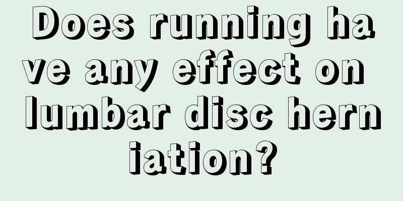 Does running have any effect on lumbar disc herniation?