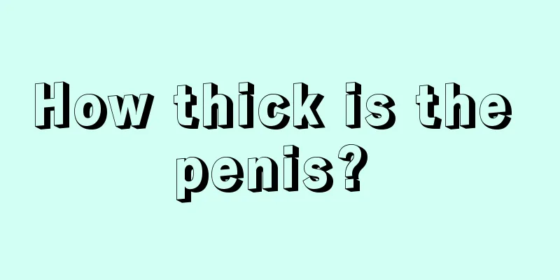 How thick is the penis? 