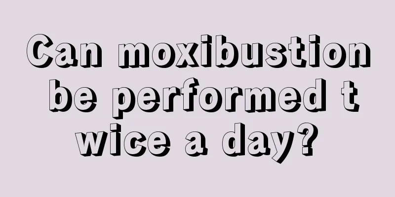 Can moxibustion be performed twice a day?