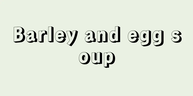 Barley and egg soup