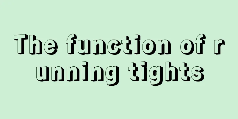 The function of running tights