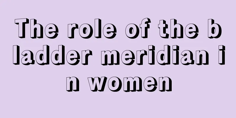 The role of the bladder meridian in women
