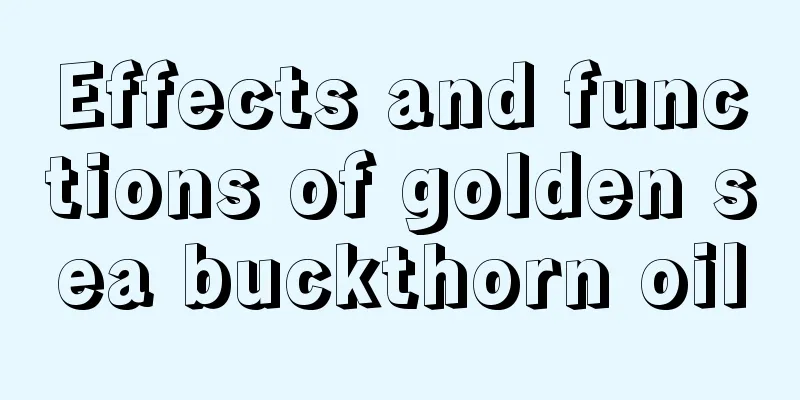 Effects and functions of golden sea buckthorn oil