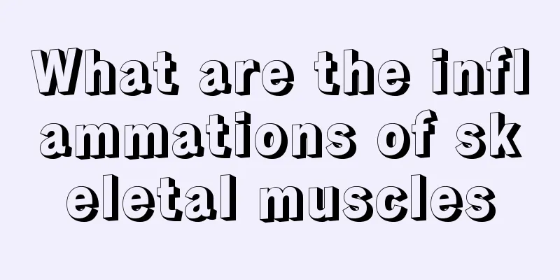 What are the inflammations of skeletal muscles