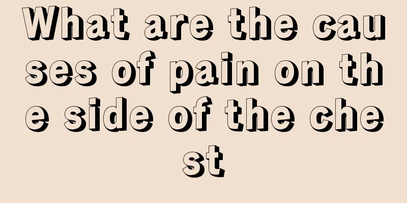 What are the causes of pain on the side of the chest