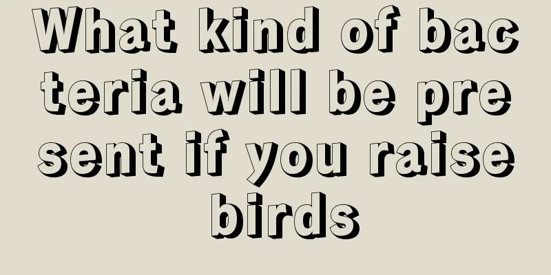 What kind of bacteria will be present if you raise birds
