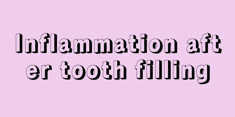 Inflammation after tooth filling