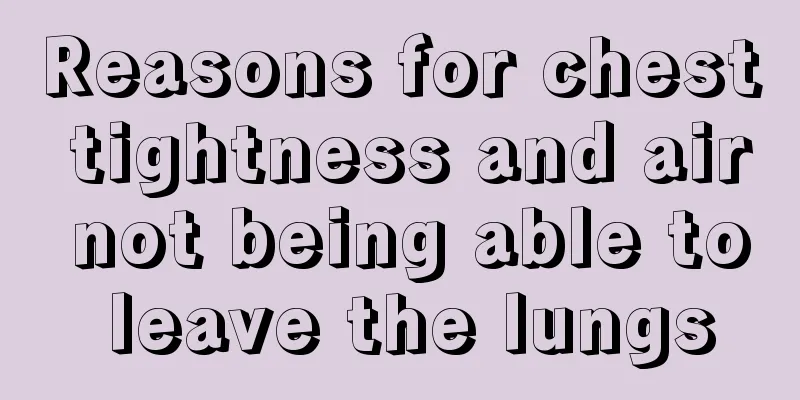 Reasons for chest tightness and air not being able to leave the lungs