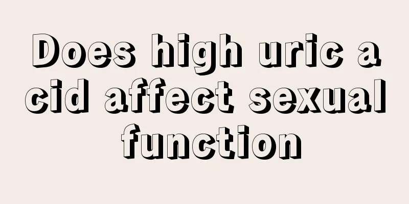Does high uric acid affect sexual function