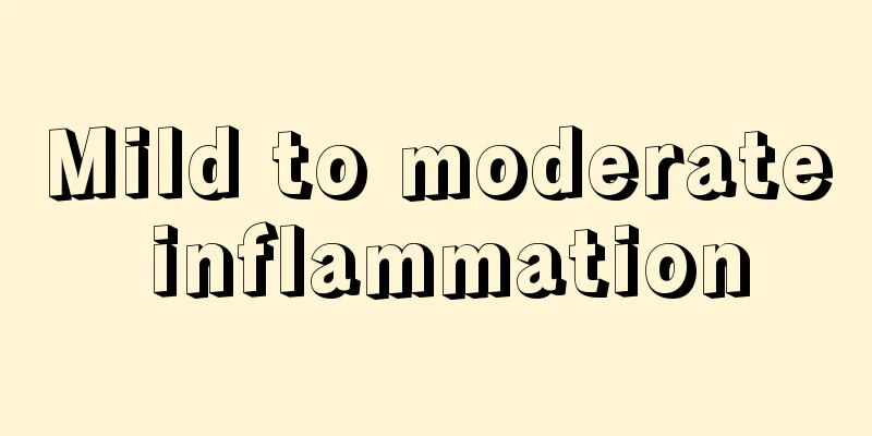 Mild to moderate inflammation
