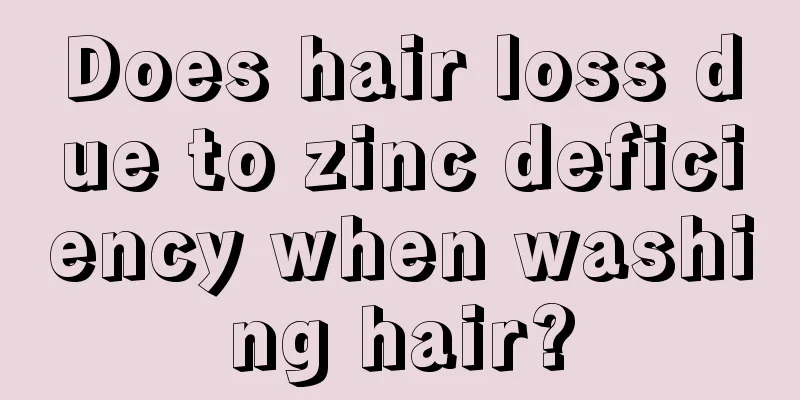 Does hair loss due to zinc deficiency when washing hair?
