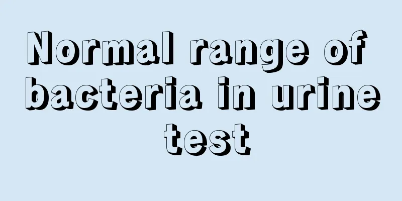 Normal range of bacteria in urine test
