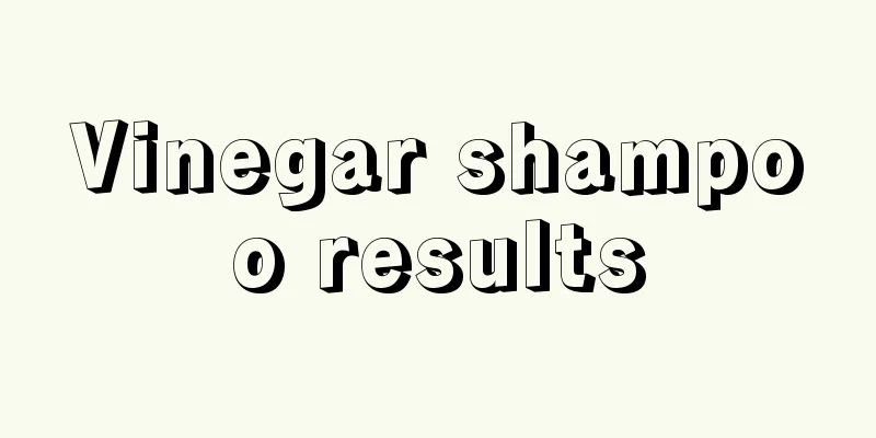 Vinegar shampoo results