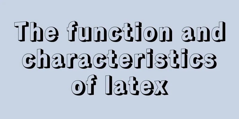 The function and characteristics of latex