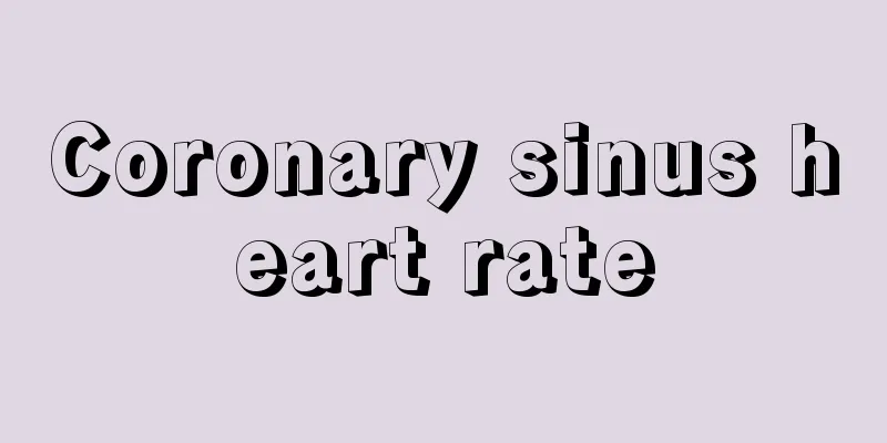 Coronary sinus heart rate