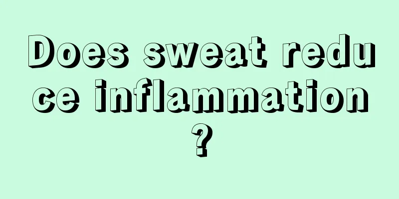 Does sweat reduce inflammation?