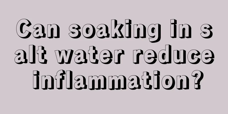 Can soaking in salt water reduce inflammation?