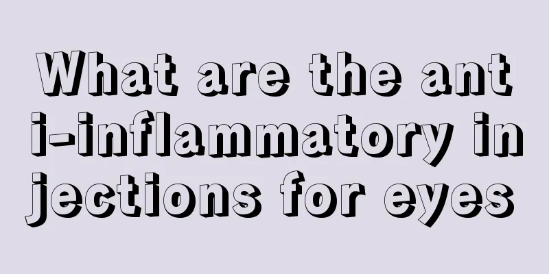 What are the anti-inflammatory injections for eyes