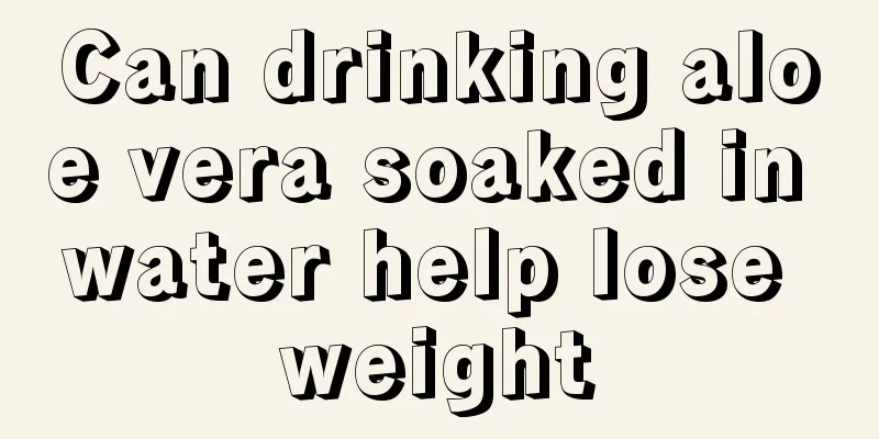 Can drinking aloe vera soaked in water help lose weight