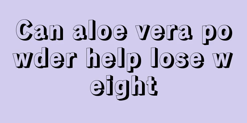 Can aloe vera powder help lose weight