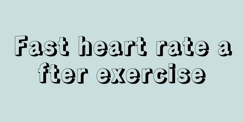 Fast heart rate after exercise