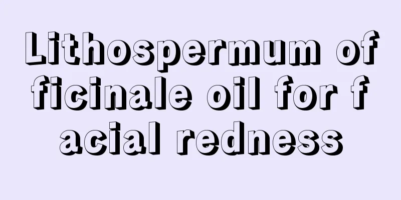 Lithospermum officinale oil for facial redness