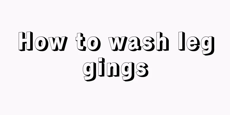 How to wash leggings