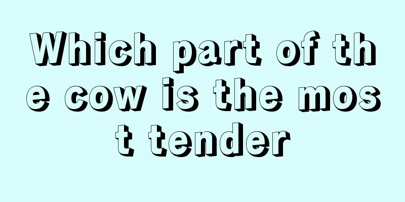 Which part of the cow is the most tender