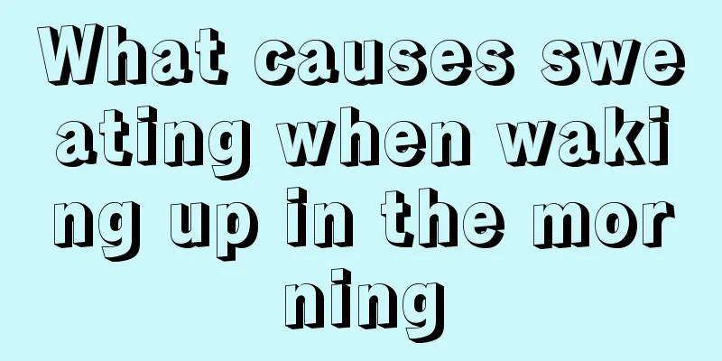 What causes sweating when waking up in the morning
