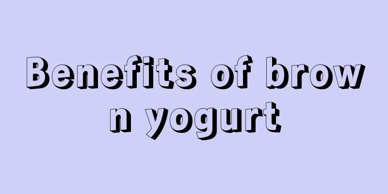 Benefits of brown yogurt