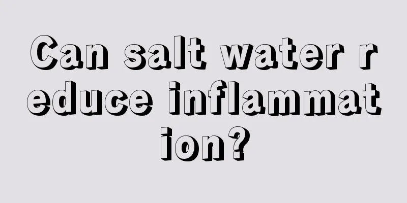 Can salt water reduce inflammation?