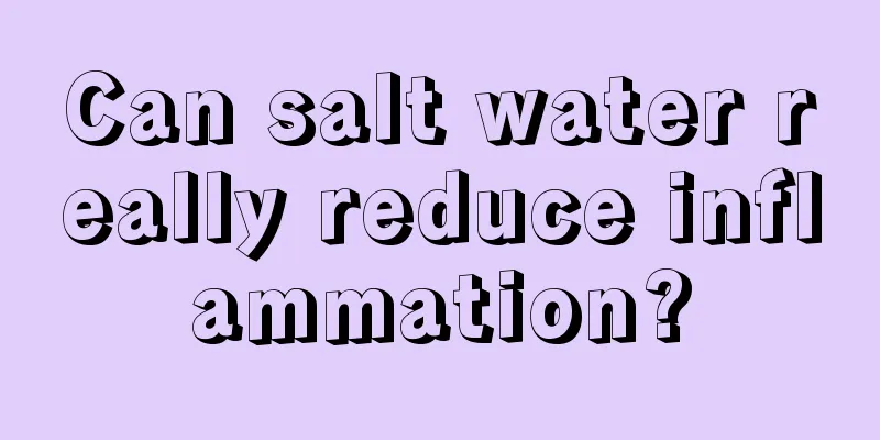 Can salt water really reduce inflammation?