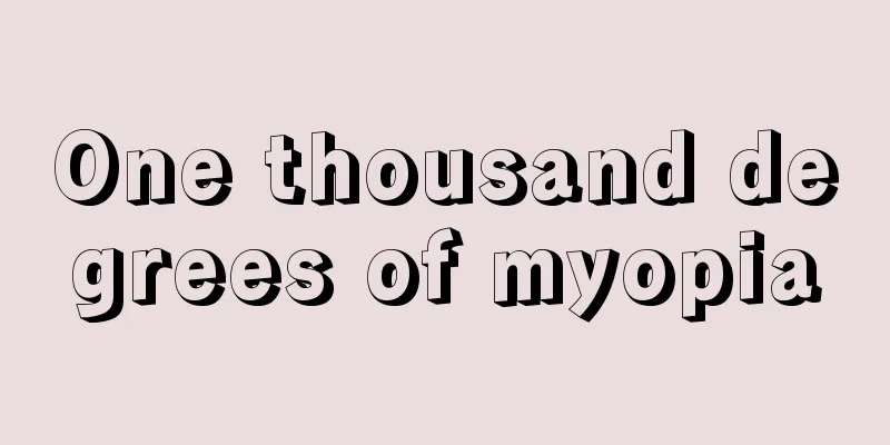 One thousand degrees of myopia
