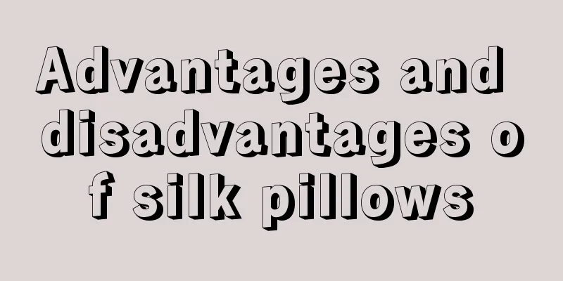 Advantages and disadvantages of silk pillows