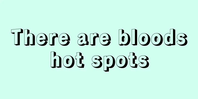 There are bloodshot spots