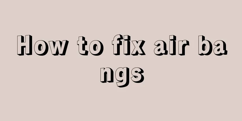 How to fix air bangs