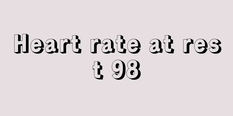 Heart rate at rest 98