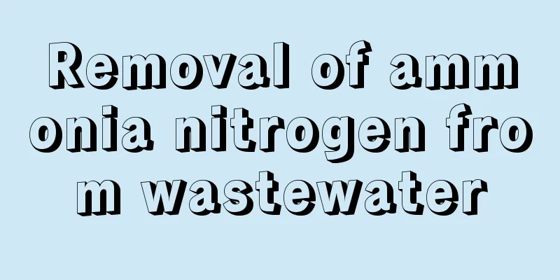 Removal of ammonia nitrogen from wastewater