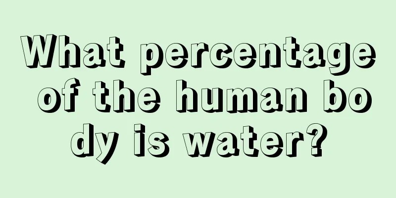 What percentage of the human body is water?