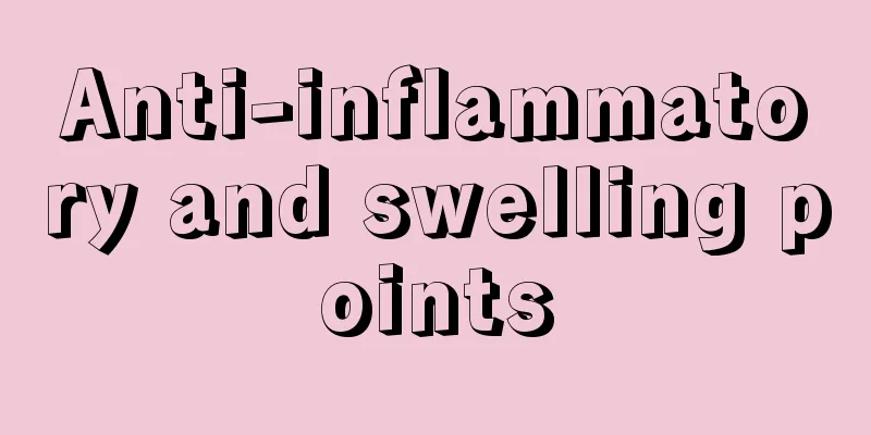 Anti-inflammatory and swelling points