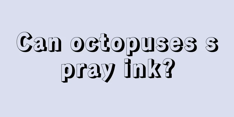 Can octopuses spray ink?