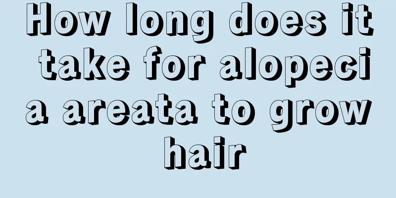 How long does it take for alopecia areata to grow hair