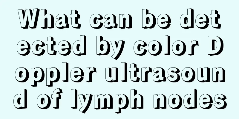 What can be detected by color Doppler ultrasound of lymph nodes