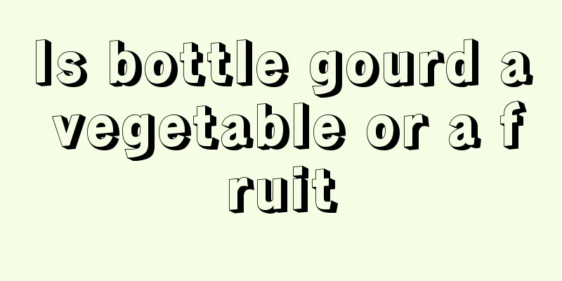 Is bottle gourd a vegetable or a fruit