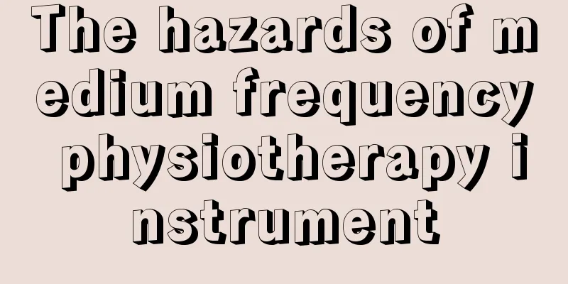 The hazards of medium frequency physiotherapy instrument