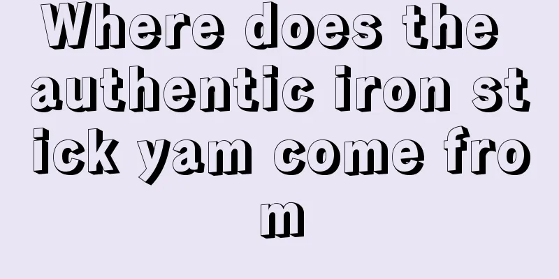 Where does the authentic iron stick yam come from