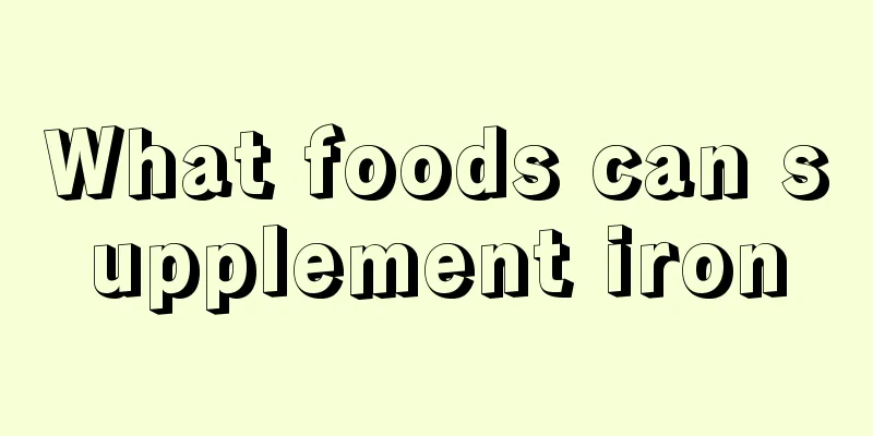 What foods can supplement iron